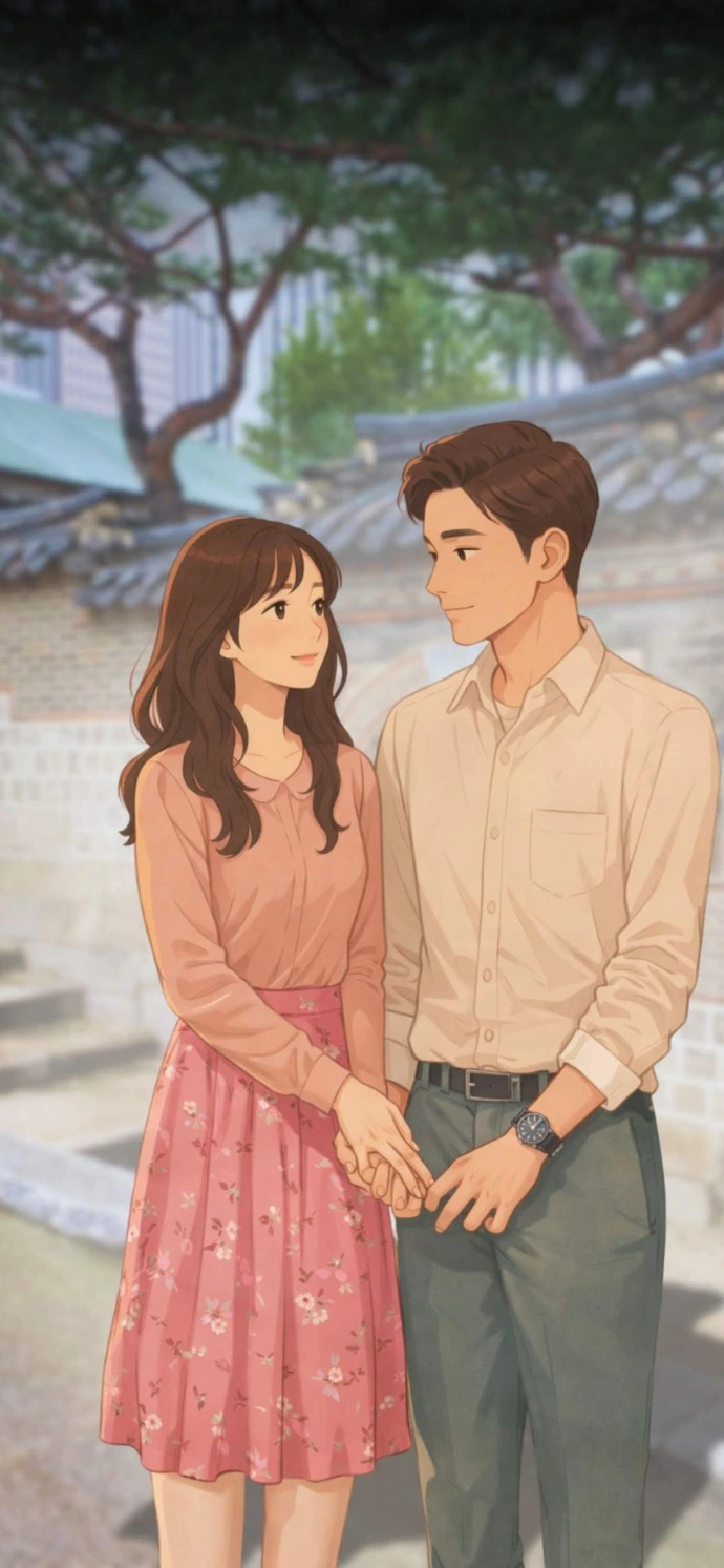 Kdrama proposal scene couple in Seoul romantic moment The Proposal story lock screen