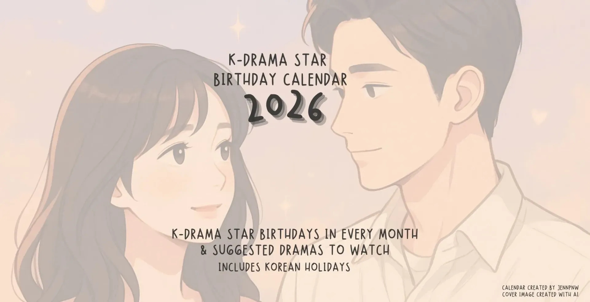 Digital K-Drama Calendar