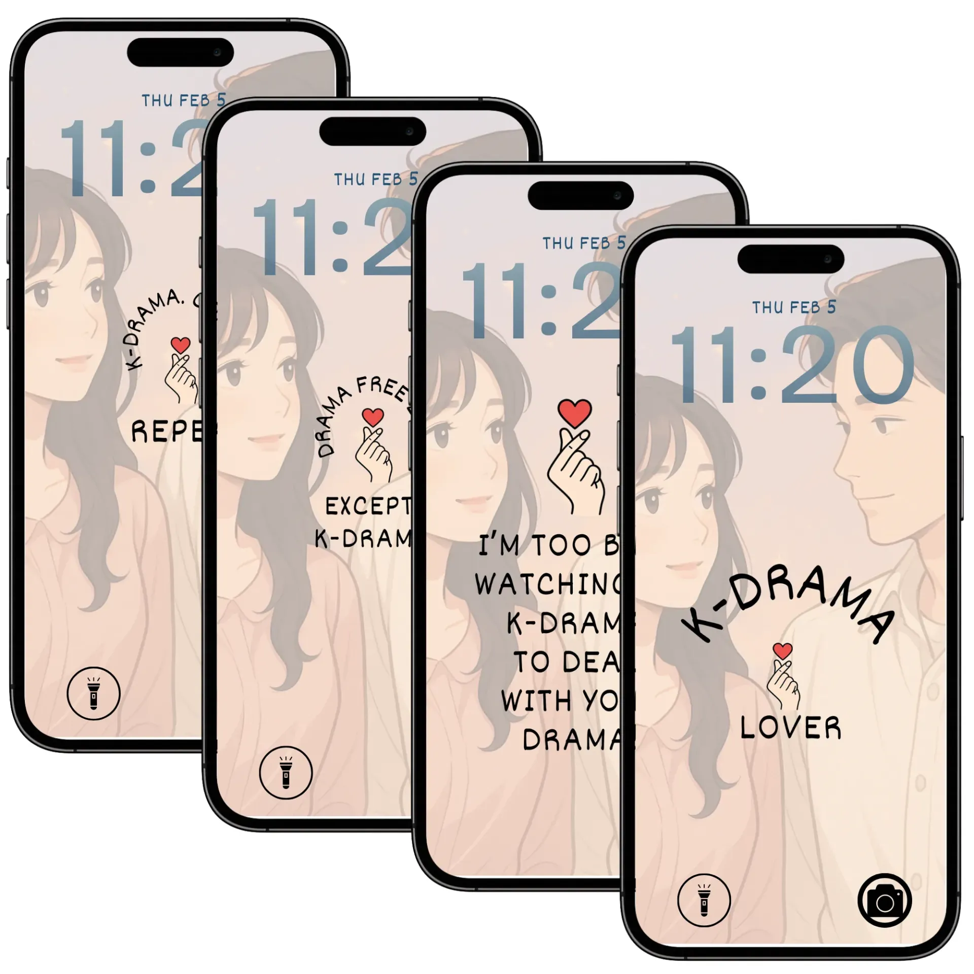 Quiet Promise - K-Drama Lock Screen 4-Pack