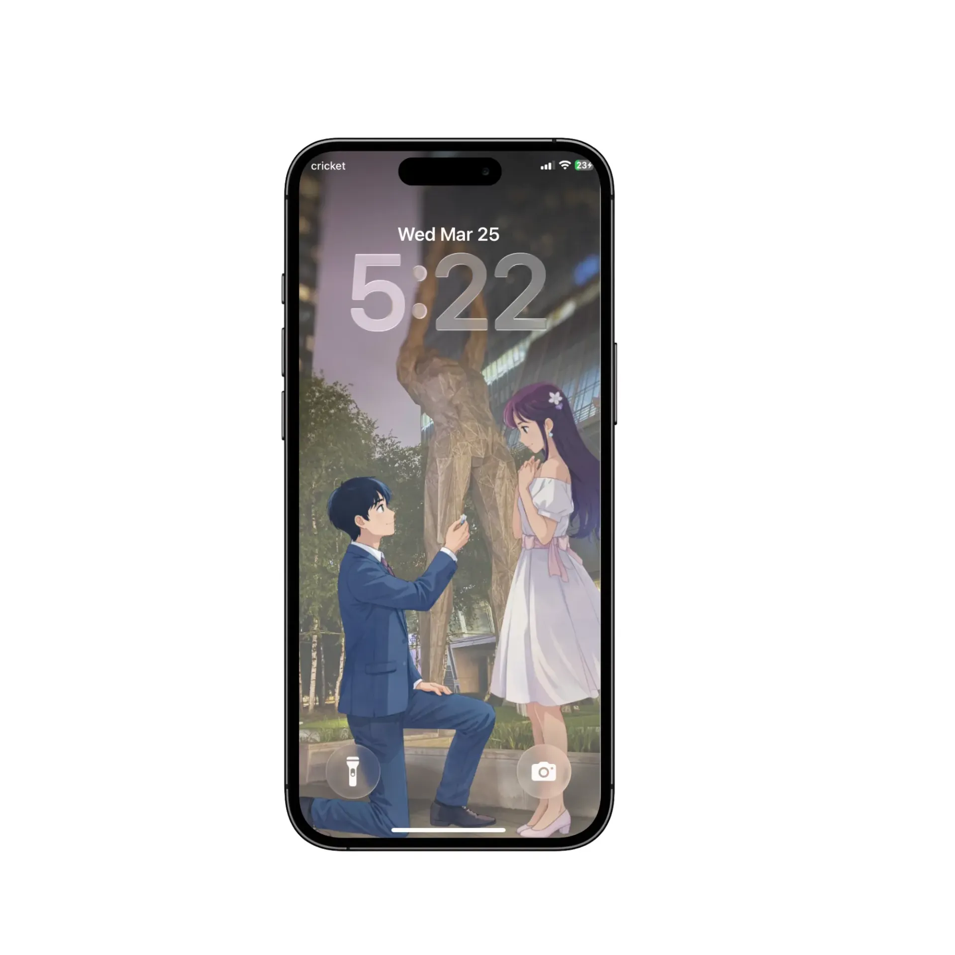 The Proposal – Atlas Statue Lock Screen